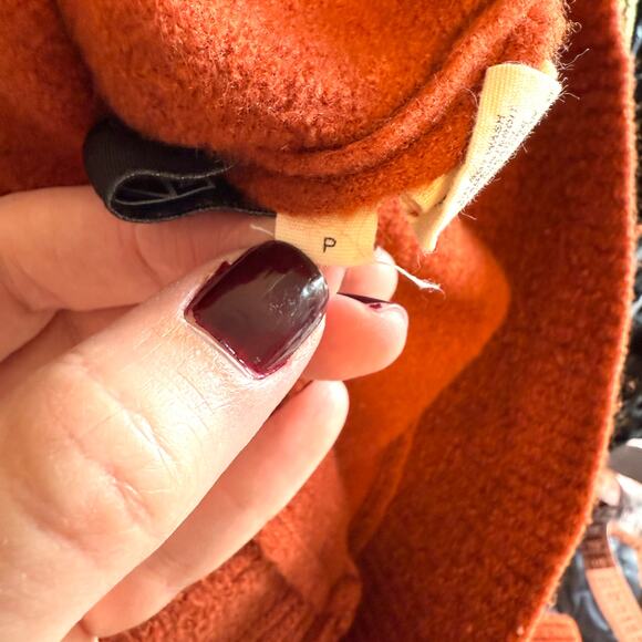 Ulla Johnson Riley Puff Sleeve SHRUNKEN Sweater In Orange Size XXS - Picture 14 of 15